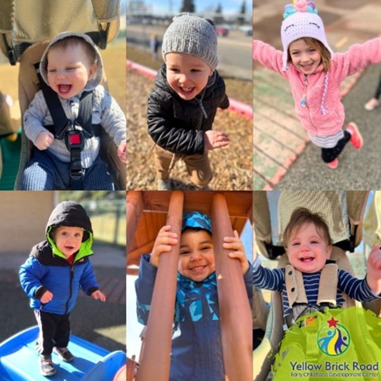 various pictures of smiling preschoolers